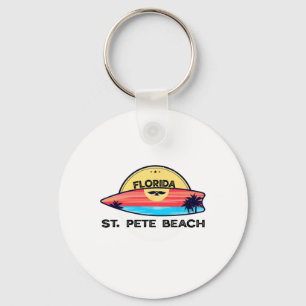 Chaveiro Praia St Pete Flórida Prancha de Surfe Praia Surf