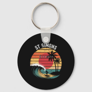 Chaveiro Praia St Simons Geórgia Praia Surfando 