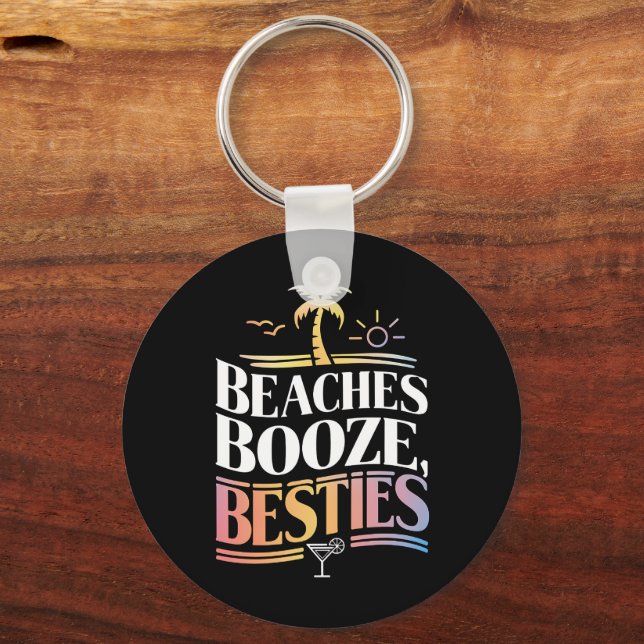Chaveiro Praias Bebidas & Amigas Árvore de Coco Verão  (Frente)