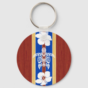 Chaveiro Prancha de madeira falsificada tribal de Honu