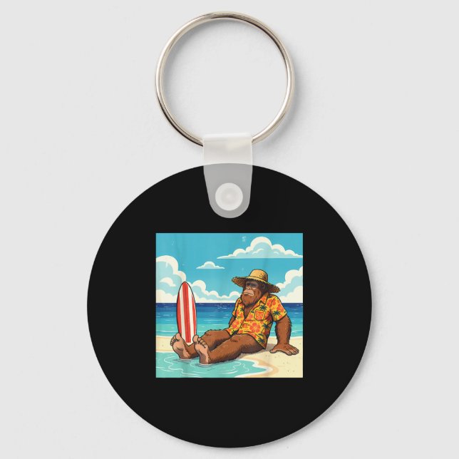 Chaveiro prancha de surf Bigfoot praia  (Frente)