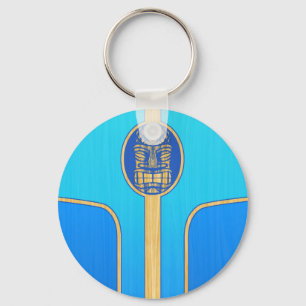 Chaveiro Prancha retro azul de Tiki