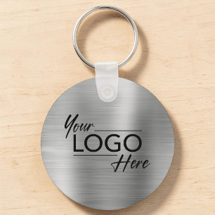 Chaveiro Prata do logotipo de empresa moderno