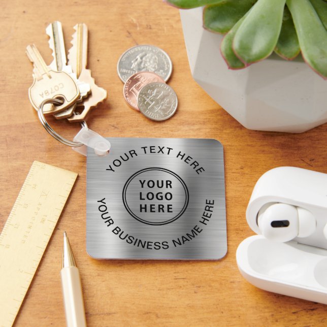 Chaveiro Prata do Promocional de logotipo (Mesa)