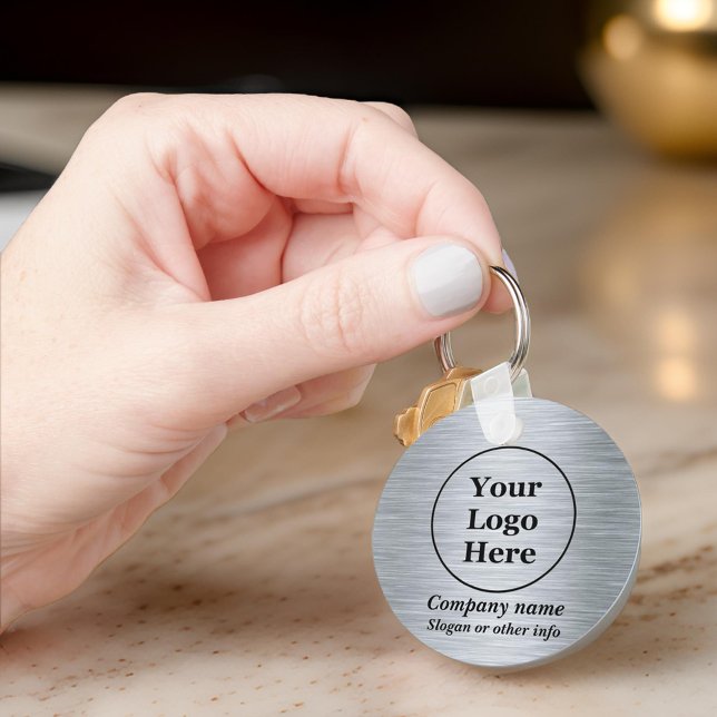 Chaveiro Prata metálica elegante (Criador carregado)