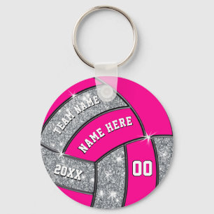 Chaveiro Prata personalizada, rosa, favores brancos do