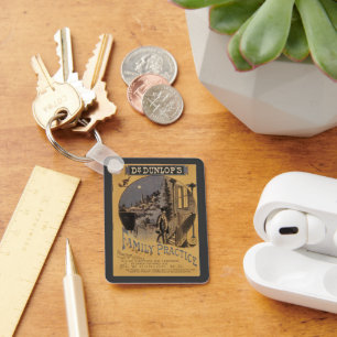 Chaveiro Prática Familiar do Cobrir da Vintage Book Dr. Dun