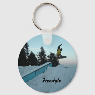 Chaveiro Praticante de Snowboard Freestyle