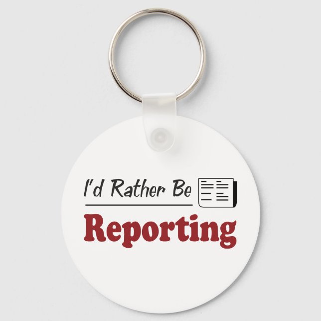 Chaveiro Preferencialmente Be Reporting (Frente)