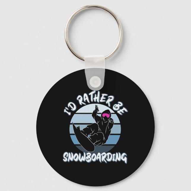 Chaveiro Preferencialmente De Snowboard Com Snowbo (Frente)