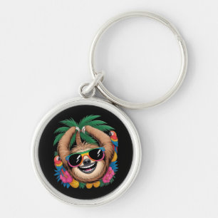Chaveiro Preguiça Tropical Kawaii – Vibrações Agradáveis de
