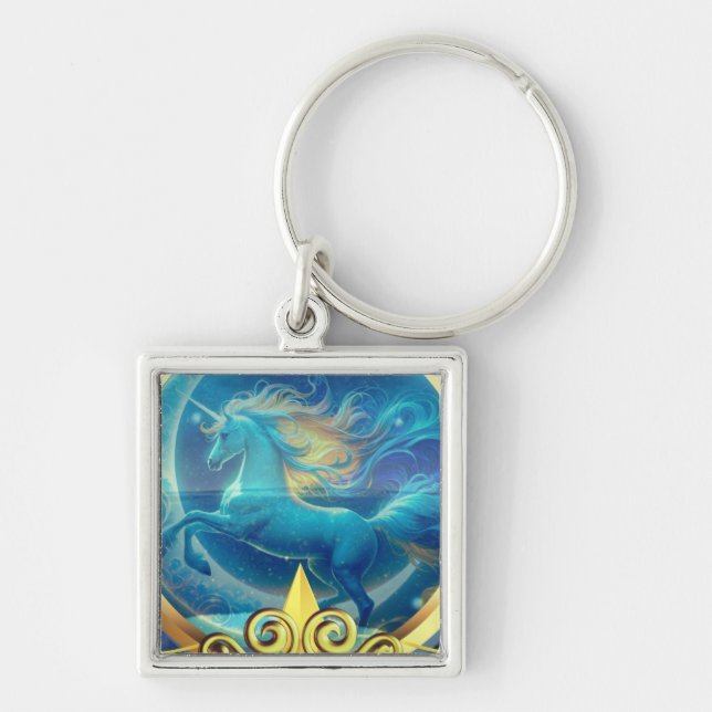 Chaveiro premium de gelo Unicorn (Frente)