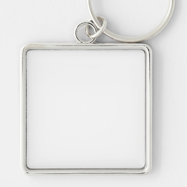 Chaveiro Premium quadrado, grande (2,00") (Frente)