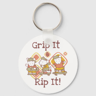 Chaveiro Prenda-o e rasgue-o que Skateboarding