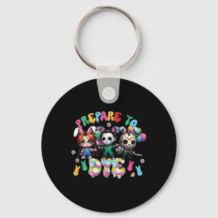 Chaveiro Prepare Para Dye Personagens de Terror de Páscoa F