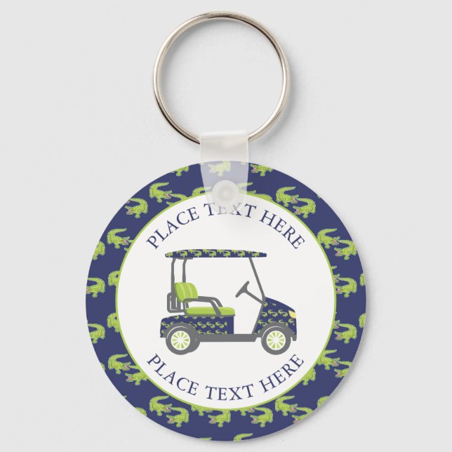 Chaveiro Preppy Alligators Golf Cart (Frente)