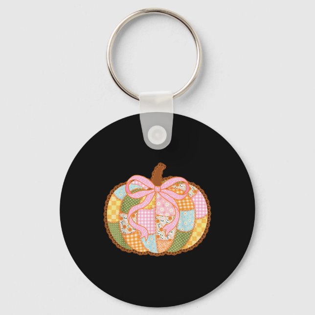 Chaveiro Preppy Floral Patwork Pumpkin Coquette Lace (Frente)
