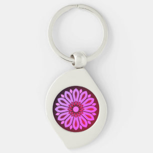 CHAVEIRO PRESENÇA DE FLOR MODERNA COLORIDA PARA FILHA IRMÃ