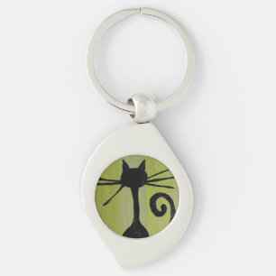 CHAVEIRO PRESENTE ARTÍSTICO DE AMOR GATO