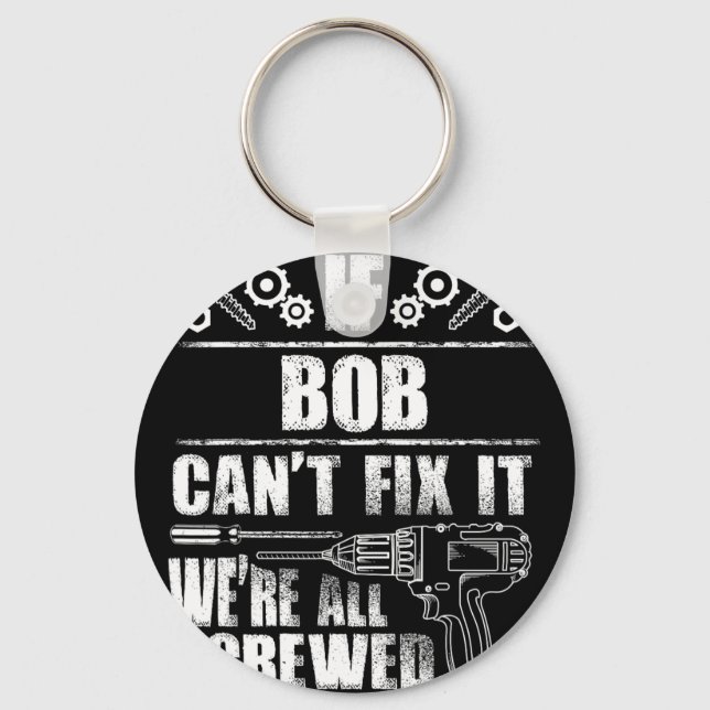 Chaveiro Presente Bob Nome Corrigir Piada Aniversário Perso (Frente)