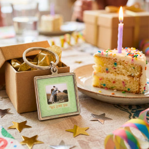 Chaveiro Presente Chic Personalizado com Foto e Texto para 