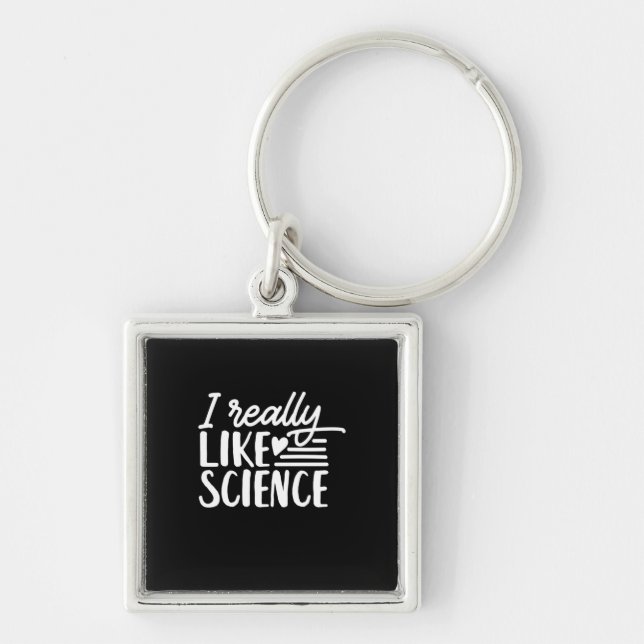 Chaveiro Presente cientista | Eu Gosto Muito De Ciência (Frente)