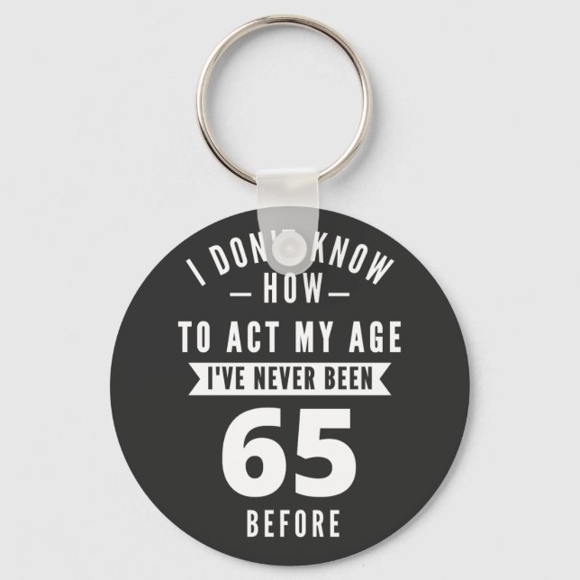 Chaveiro Presente com 65 anos | 65.o Aniversário - Oferta d (Frente)