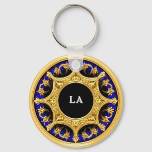 Chaveiro ✨ Presente com Moldura Dourada Ornamentada e Nome 