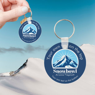Chaveiro Presente da estação de esqui Snowbowl Arizona Flag