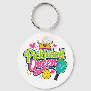 Chaveiro Presente da Rainha do Pickleball para Amantes de P