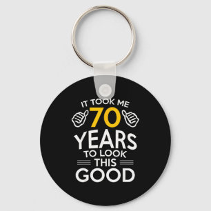 Chaveiro Presente de Aniversário de 70 Anos Me Levei 70 Ano