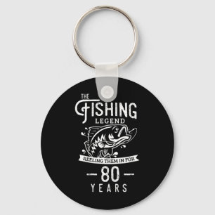 Chaveiro Presente de Aniversário de 80 Anos para Peixe Lend