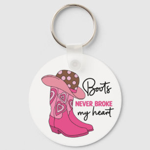 Chaveiro Presente de Botas de Cowboy Rosa para Mulher do Oe