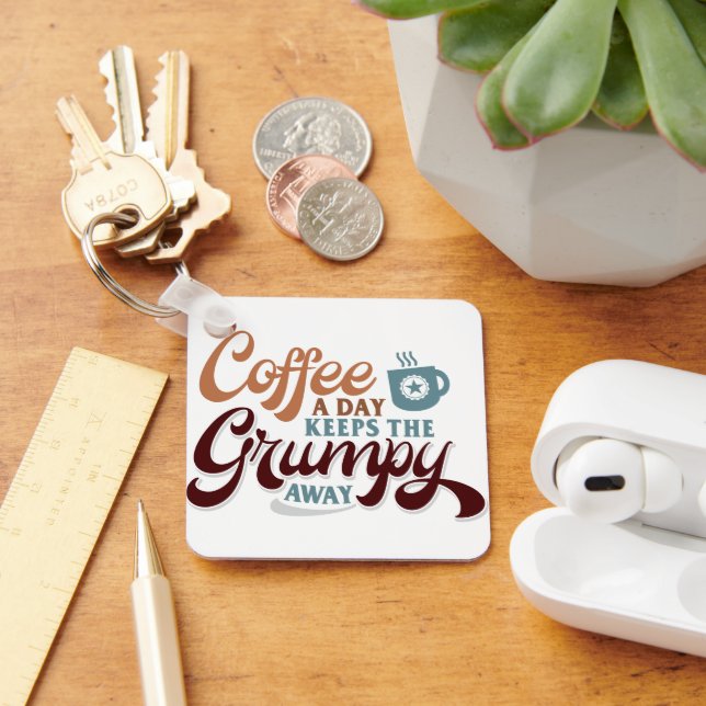 Chaveiro Presente de Café Diário para Amante de Café (Mesa)