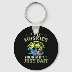 Chaveiro Presente de Camisa Muskie de Pesca de Muskellunge