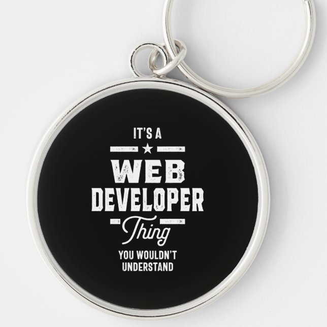 Chaveiro Presente de Cargo do Web Developer (Frente)