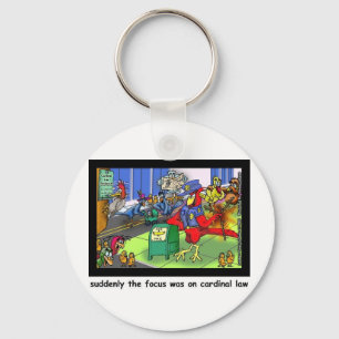 Chaveiro Presente de Cartoon do Cardeal Lei Engraçado e Col