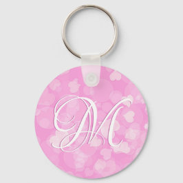 Chaveiro Presente de coração de Namorados rosa. Texto