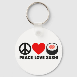 Chaveiro Presente de Design de Comida Japonesa Fofa Sushi P