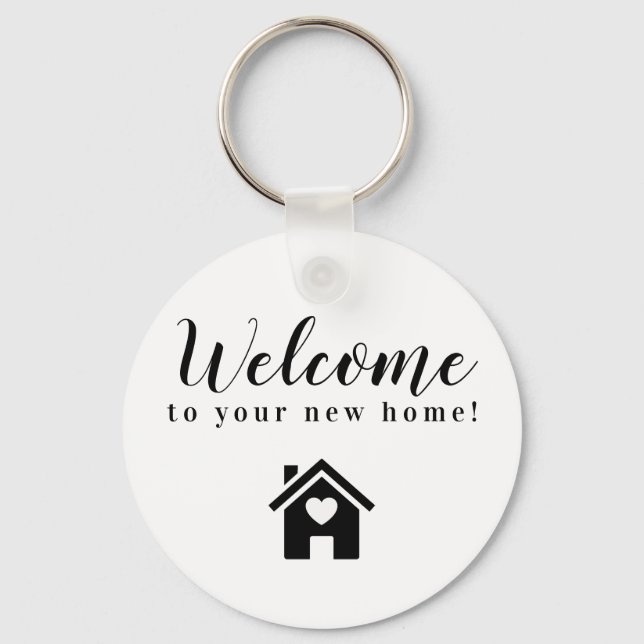 Chaveiro Presente de encerramento do Realtor Bem-vindo à su (Frente)