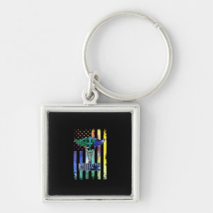 Chaveiro Presente de Enfermeira Enfermeira Bandeira Ameri