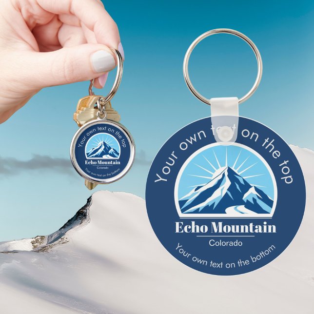 Chaveiro Presente de estância de esqui Echo Mountain Colora (Criador carregado)