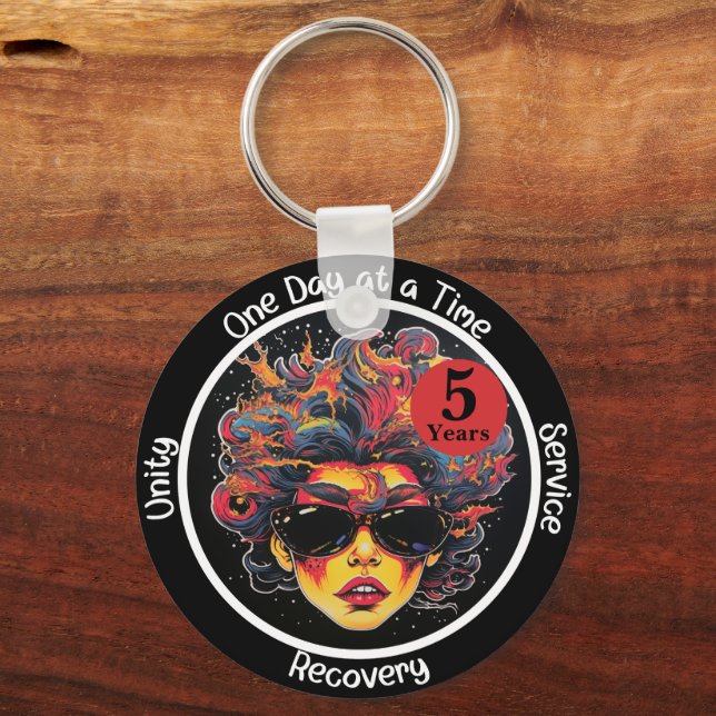 Chaveiro Presente de etapa de recuperação personalizada par (Frente)