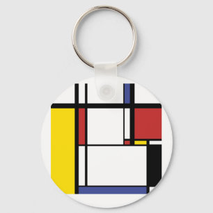Chaveiro Presente de frascos - Piet Mondrian