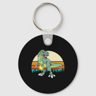 Chaveiro Presente de Golfista de Dinossauro Dino Retro T Re