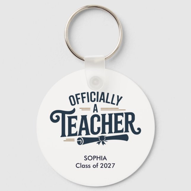 Chaveiro Presente de Graduação Personalizado Oficialmente P (Frente)
