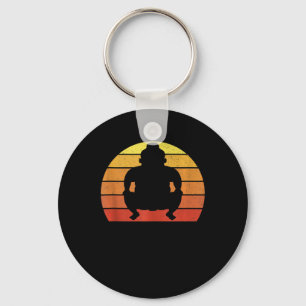 Chaveiro Presente de Luta de Sumo Japonês Retro Vintage