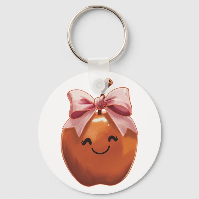 Chaveiro Presente de maçã Kawaii (Frente)