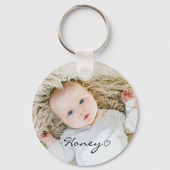 Chaveiro presente de mãe personalizado, foto personalizada  (Frente)