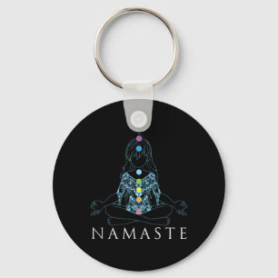 Chaveiro Presente de Meditação de Yoga Namaste